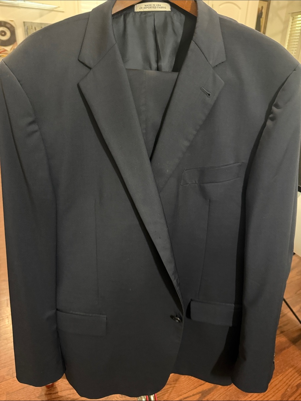 Joseph Abboud Navy Single-Breasted Men's Suit